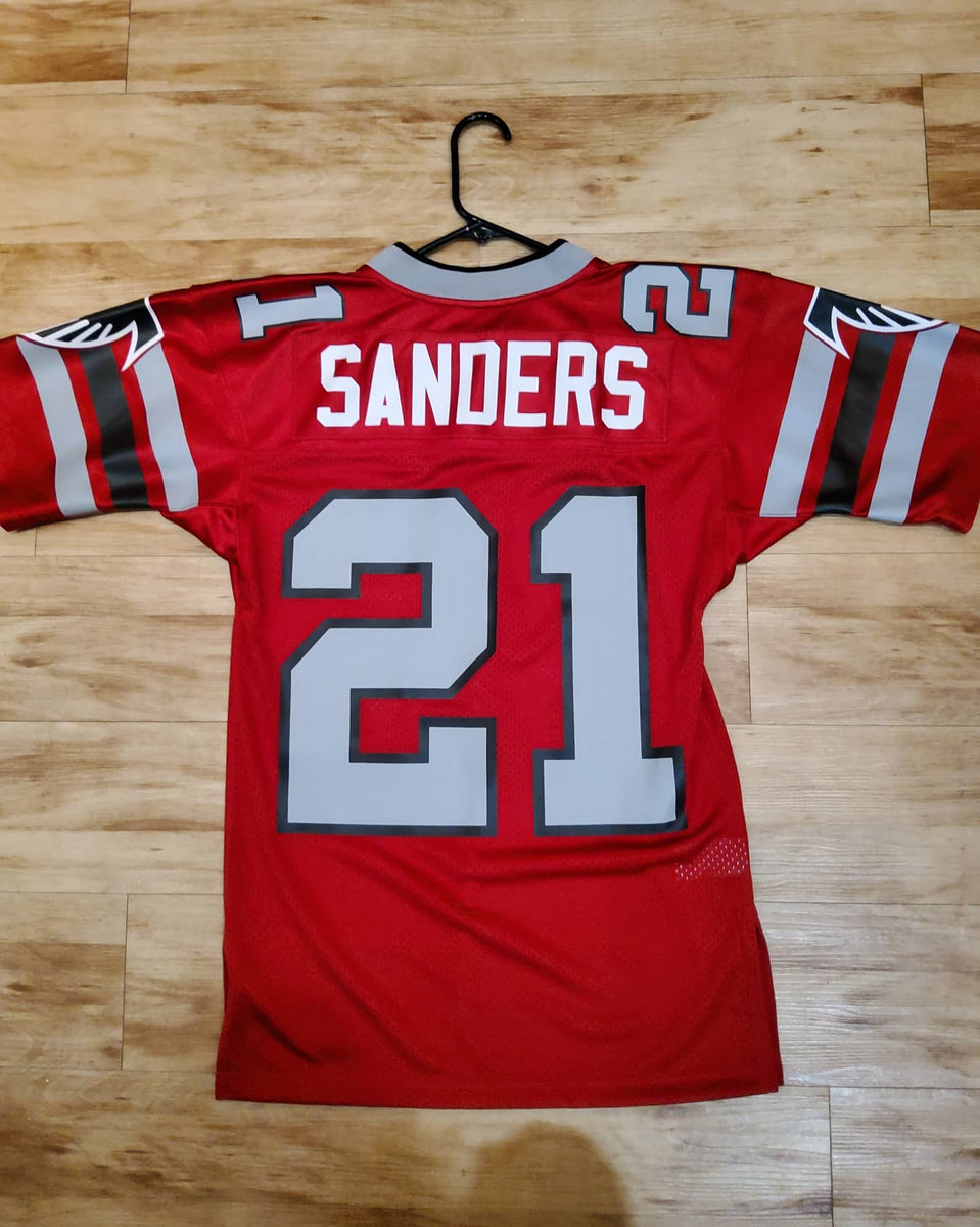 Mitchell & Ness Men's Atlanta Falcons Deion Sanders #21 1989 Throwback  Jersey