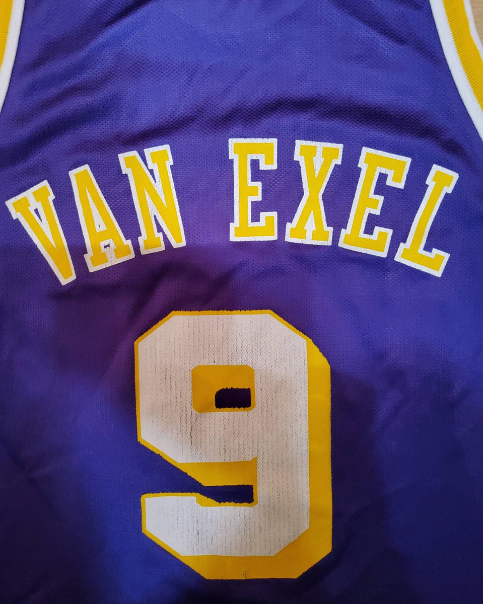 Los Angeles Lakers: Nick Van Exel 1994/95 Yellow Champion Jersey