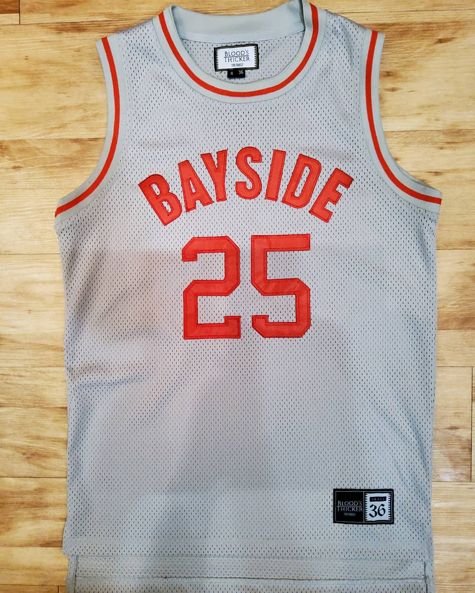 Saved By The Bell Zack Morris 25 Bayside Tigers Basketball Jersey — BORIZ
