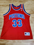 Authentic Grant Hill Detroit Pistons Champion Jersey
