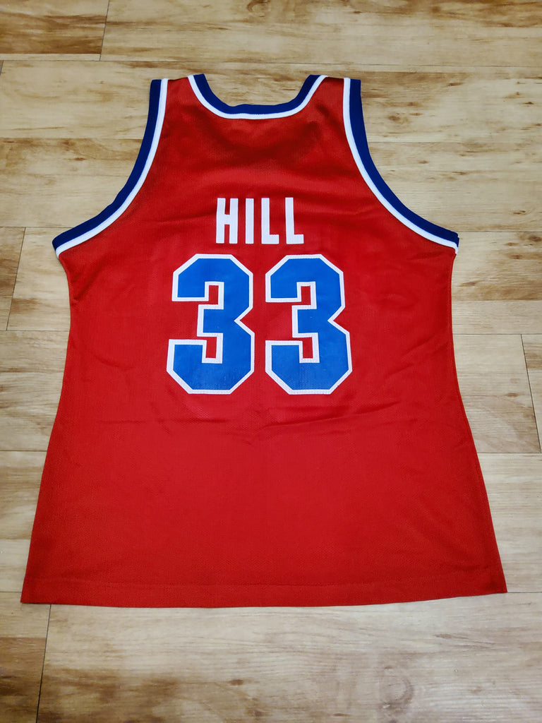 Authentic Grant Hill Detroit Pistons Jersey 48 XL Champion Autographed New