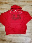 Red on red Fly By Nature Hoodie