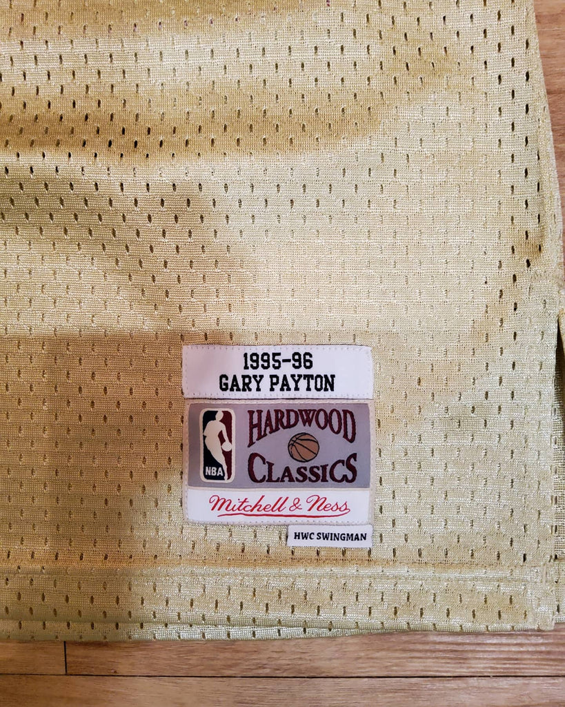 Gary Payton Seattle Supersonics Hardwood Classics Throwback NBA