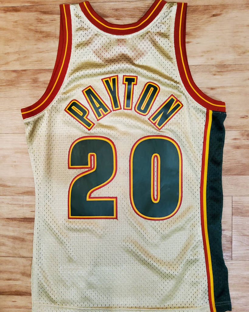 TaliaYesDesign Seattle SuperSonics Vintage Jersey | #20 Gary Payton Basketball Jersey | 1995-96 Mitchell & Ness Jersey | Collectible Jerseys | Size S-XXL