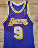 Champion LA Lakers Purple/Gold/White Nick Van Exel Jersey