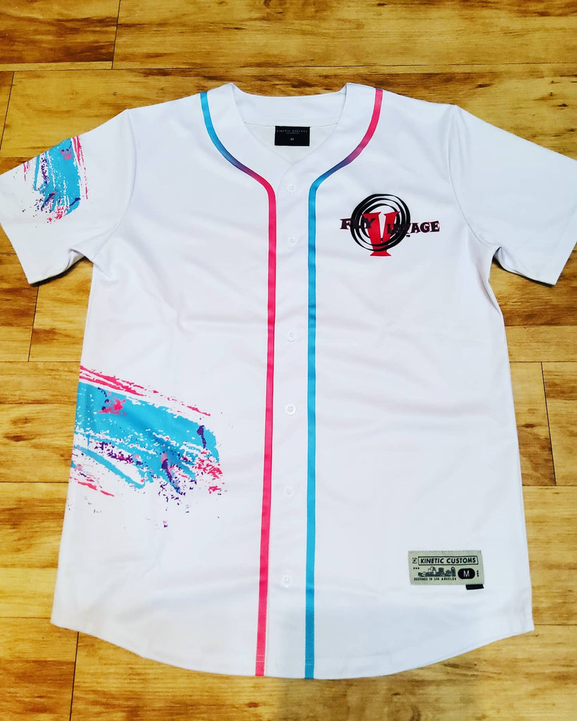 FV87 Miami Vice Colorway Baseball Jersey – Fly Vintage 87